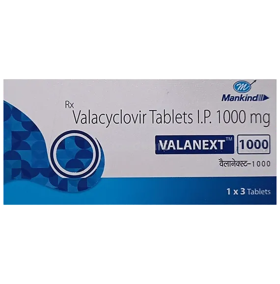 valanext 1000mg tablet 3's